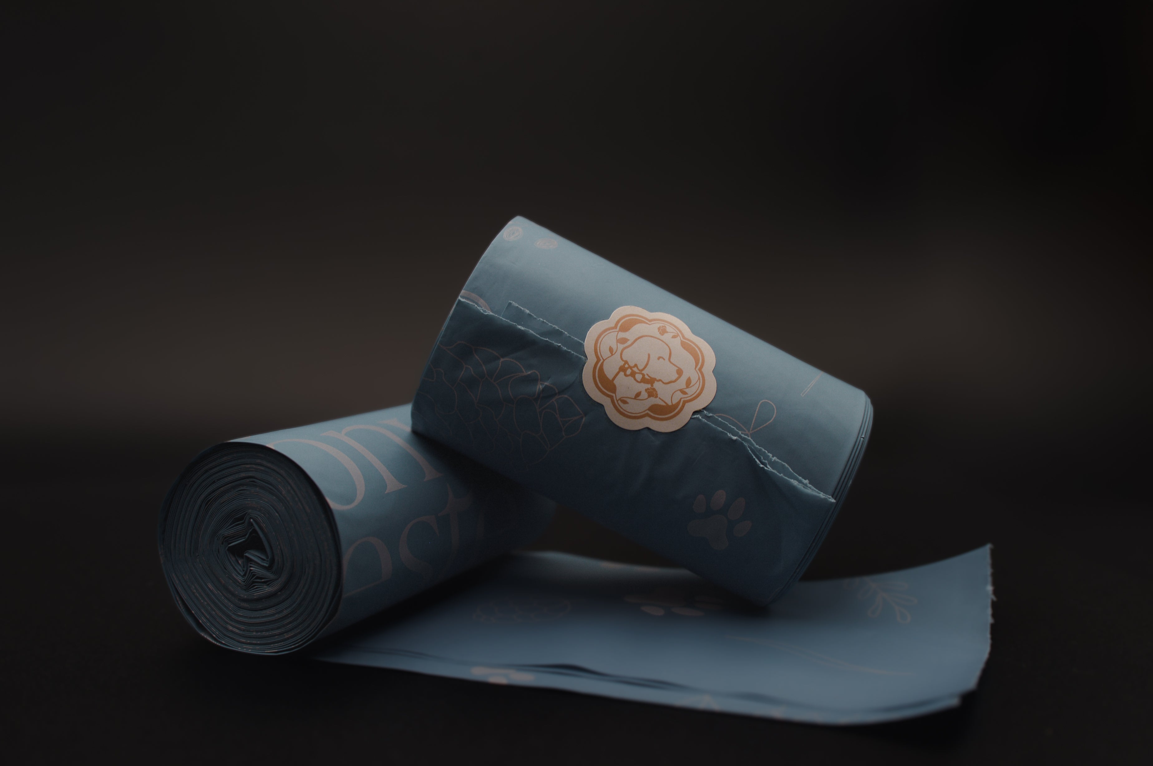 Barkday Pack (s) - 30 Rolls of Peony Celeste Poop Bags