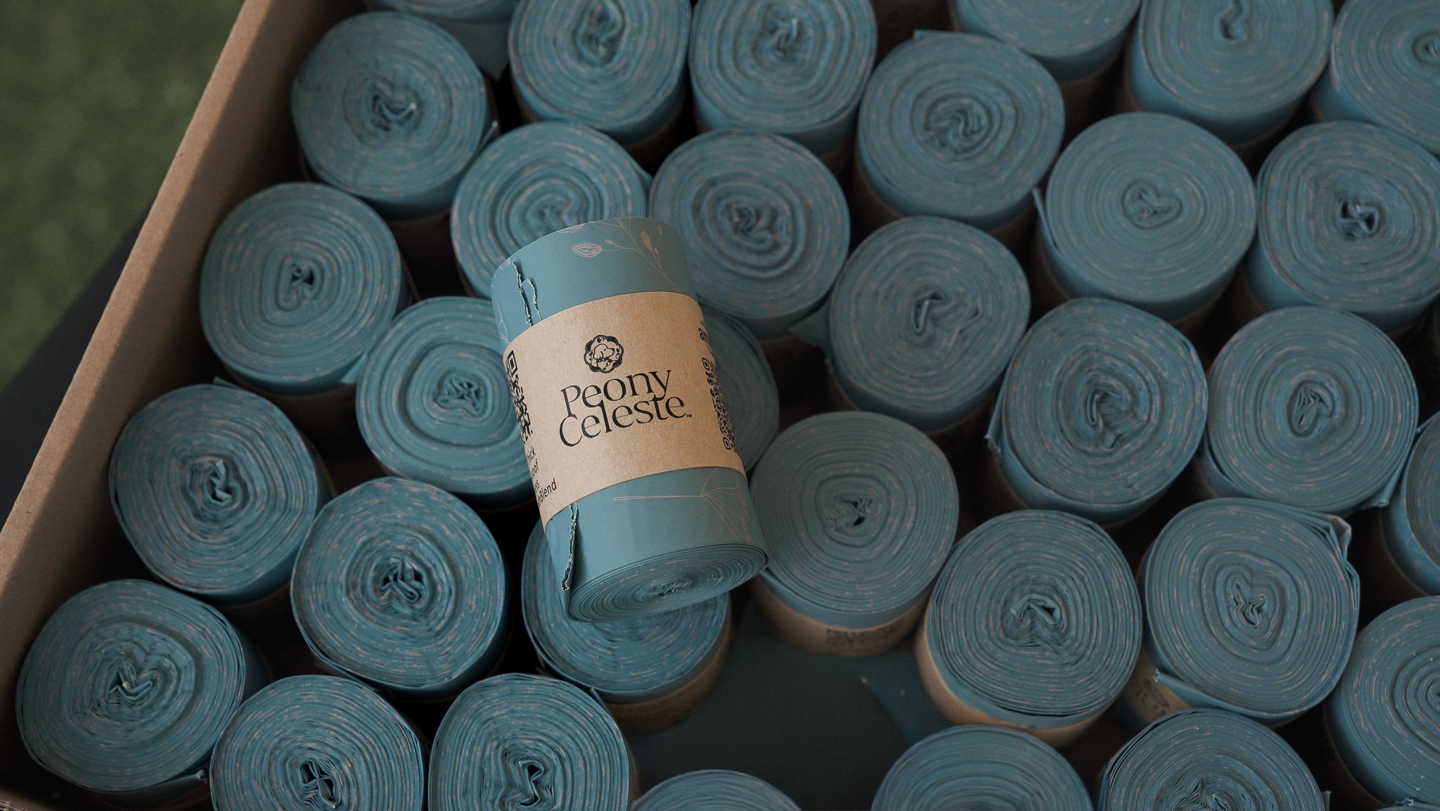 Barkday Pack (s) - 30 Rolls of Peony Celeste Poop Bags