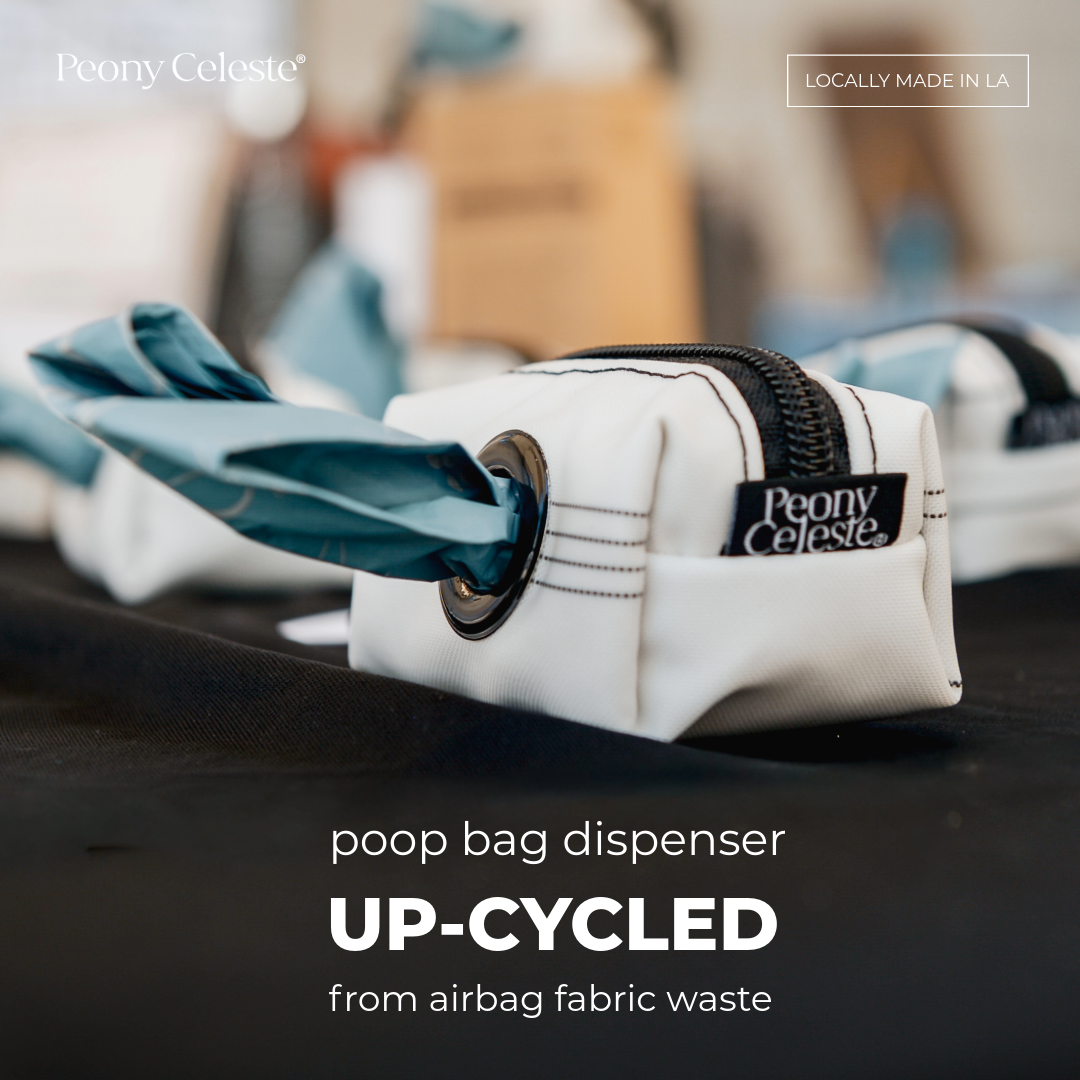 Upcycled Airbag Poop Bag Dispenser